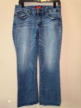Seven7 Bootcut Jeans Womens Medium Wash Low Rise Stretch Denim Y2K size 8